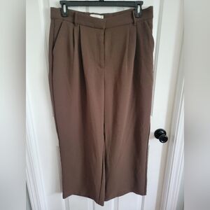 NWT Abercrombie & Fitch Womens Brown Sloane Brown Tailored Dress Pants Size 33S